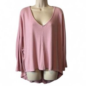 Dear Apple Pink High Low Top, Women's Size L